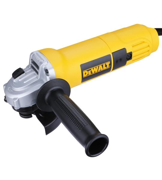 DEWALT DW803, 1000W, 4'' (100mm) Heavy Duty Angle Grinder Engineered For Heavy Duty Applications with Spindle Lock and Toggle switch