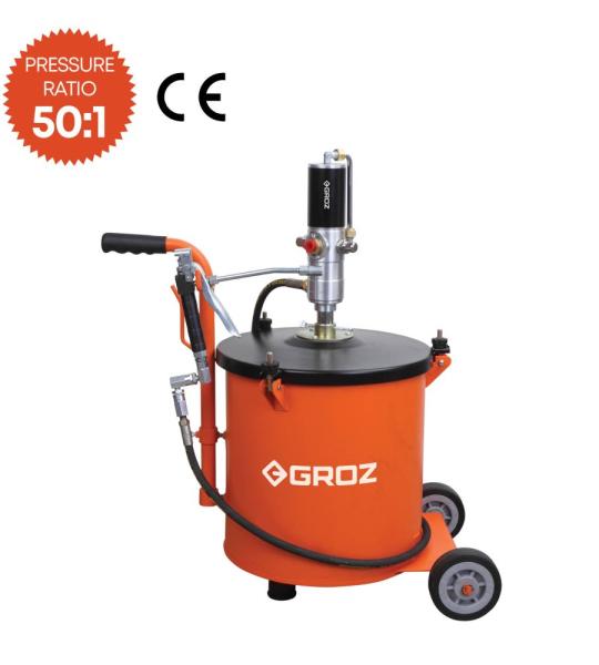 Groz 30 Kg Portable Air Operated Grease Pump Bucket (BGRP/30)