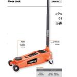 Groz 3 Ton Double Piston Hydraulic Trolley Jack With 18 Inch Maximum Lifting Height (JACK/FL/3D)