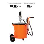 Groz 30 Kg Portable Air Operated Grease Pump Bucket (BGRP/30)