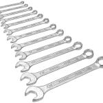 Stanley 12 pcs 6 - 22 mm Chrome Vanadium Steel Combination Spanner Set (70-964E)