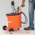 Groz 30 Kg Portable Air Operated Grease Pump Bucket (BGRP/30)