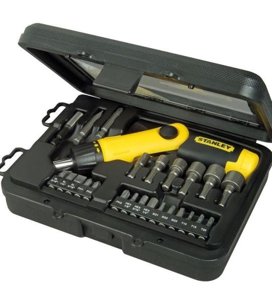 STANLEY 0-63-022 Pistol Grip Screwdriver Set, 25 Piece