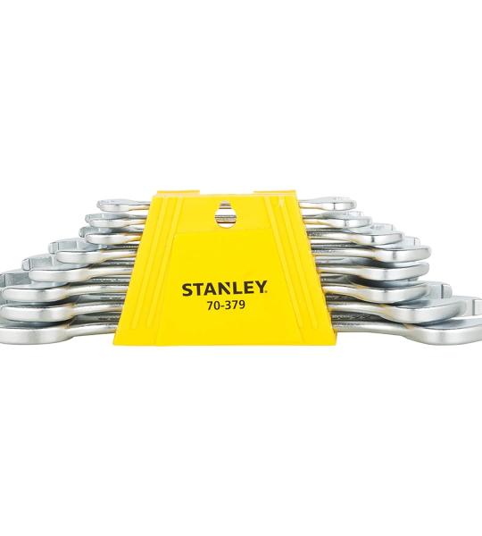 Stanley 8 pcs 6 - 22 mm Steel Double Open End Spanner Set (70-379)