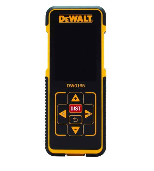 DEWALT DW0165N 50M 165 Ft. Laser Distance Measurer for Distance Area and Volume Measurement with Colour Screen