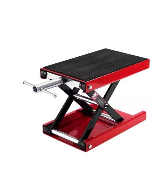 HUKUMS 1100 lbs Motorcycle Scissor Lift Jack – Wide Deck Bike Repair Stand for Scooter & Motorcycles