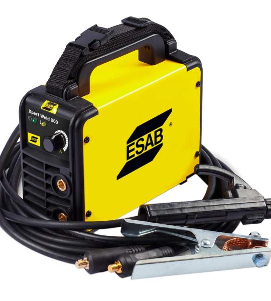 ESAB Xpert Weld 200 IGBT Inverter based Single Phase Compact Arc Welding Machine with Hot Start, Anti-Stick Function- 1 Year Warranty