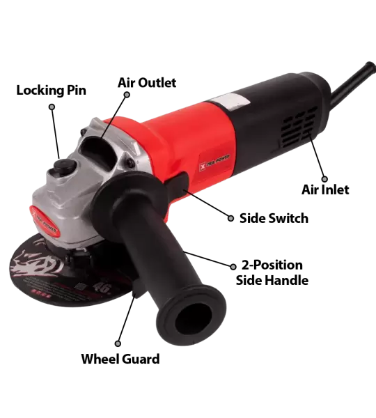 Xtra Power 100 mm Angle Grinder, 710 W & 13000 RPM (XPT 401)