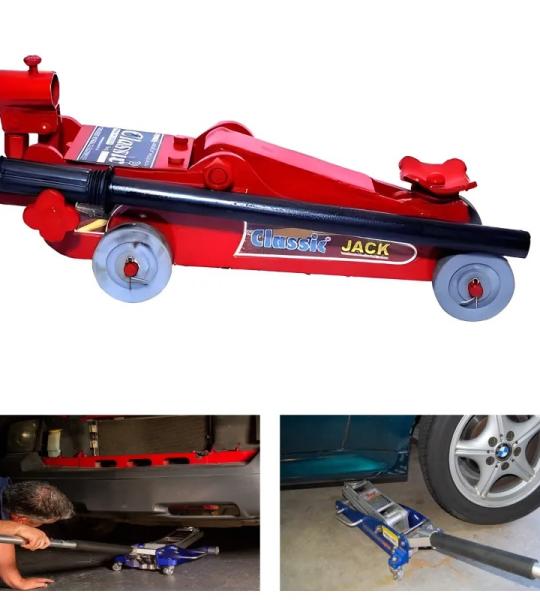 Classic 2-Ton Capacity Personal Floor Trolley Jack for Hatchback Cars - Maximum Lifting Height 280 mm