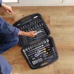 STANLEY 91-931 120-Piece Master Tool Set with Compact Case for Easy Transport & Storage for Home, DIY & Professional Use,