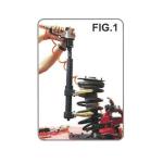 Hukums Interchangeable Mc Pherson Coil Spring Compressor Kit for Car Suspension Repair | Heavy Duty Strut Spring Compressor Tool