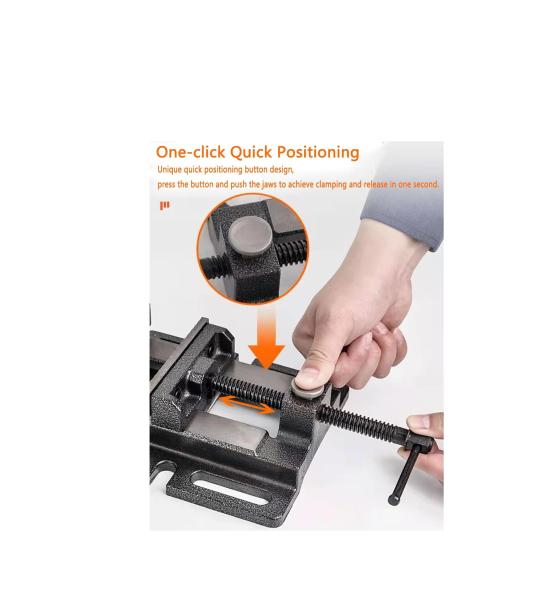 HUKUMS 100mm Heavy Duty Swivel Base Bench Drill Vice (HSDV100) – Strong & Durable Design