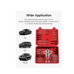 Hukums 46 Pcs Harmonic Balancer & Steering Puller Kit for Automotive Repair