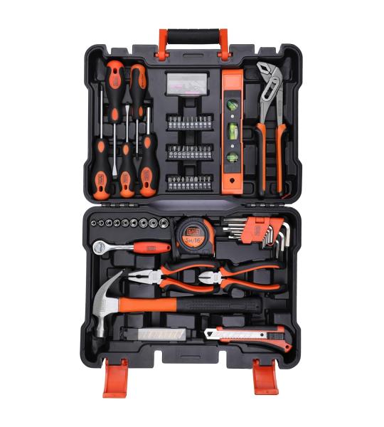 BLACK+DECKER BMT154C Hand Tool Kit (154-Piece) (Orange & Black)