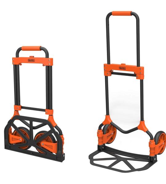 BLACK+DECKER ‎BXWT-H202 Folding Hand Truck with 90kg Capacity