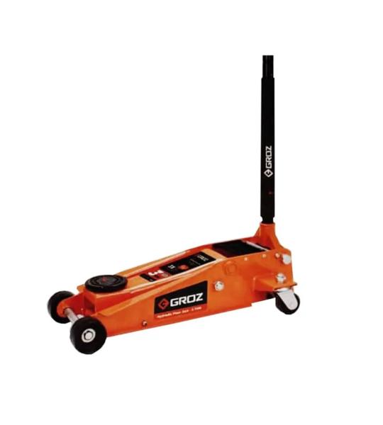 Groz 3 Ton Double Piston Hydraulic Trolley Jack With 18 Inch Maximum Lifting Height (JACK/FL/3D)