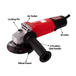 Xtra Power 100 mm 680 Watt Angle Grinder with Accessories, 13000 RPM (XPT 403)