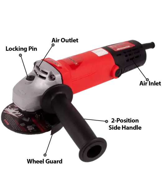 Xtra Power 100 mm Angle Grinder, 705 W & 12000 RPM (XPT 408)