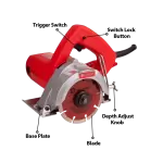 Xtra Power Marble Cutter XPT 413 - Blade Capacity 110mm Speed 13000 RPM