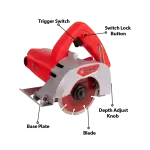 Xtra Power 125mm Marble Cutter XPT 414 - Speed 13000 RPM