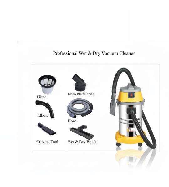 Hukums 20L Wet & Dry Vacuum Cleaner | 1500W Copper Motor, Heavy-Duty Industrial Cleaner with 1-Year Warranty