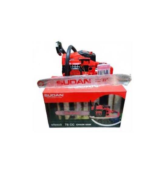 Sudan 78CC Petrol Chainsaw 22 Inch | Heavy Duty 5HP Professional Wood Cutting Machine