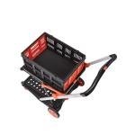 BLACK+DECKER BXWT-H204 Double Platform Trolley and Basket 40+20Kg Capacity, Black and Orange Colour