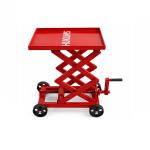 Hukums Heavy Duty Mechanical Double Scissor Type Gear Box Trolley Jack 30MM | Manual Lift Table
