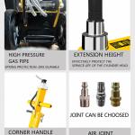 Hukums 80/40 Ton Pneumatic Air Hydraulic Jack | 515 mm Lift Height | 0.8–1.2 MPa Air Pressure | Heavy Duty