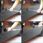 Hukums Car Trucks Body Dent Repair Air Puller Suction Cup Manual Slide Hammer