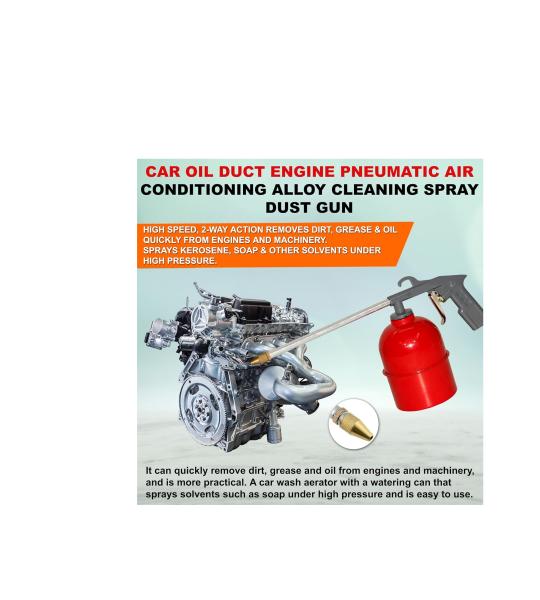 Hukums Pneumatic Oil Spray Gun 800ML Aluminium Alloy Air Operated Lubrication Gun