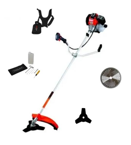 GC Power GC-BCS2, Sidepack 2 Stroke 52 cc Engine Brush Cutter with Accessories For Grass Trimming and Crop Cutting