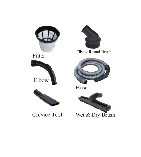 Elephant 35 Litre Wet & Dry Industrial Vacuum Cleaner | 1500W, 200 mbar Suction