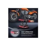 HUKUMS 1100 lbs Motorcycle Scissor Lift Jack – Wide Deck Bike Repair Stand for Scooter & Motorcycles