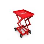 Hukums Heavy Duty Mechanical Double Scissor Type Gear Box Trolley Jack 30MM | Manual Lift Table