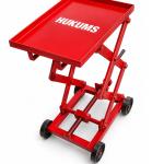 Hukums Heavy Duty Mechanical Double Scissor Type Gear Box Trolley Jack 30MM | Manual Lift Table