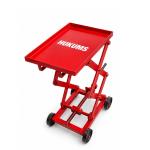 Hukums Heavy Duty Mechanical Double Scissor Type Gear Box Trolley Jack 30MM | Manual Lift Table