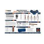 Groz MTB/5/64/AU 64 Pcs 5 Tray Steel Cantilever Tool Box Set with Tools | Professional Tool Kit