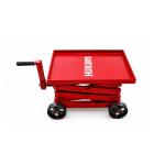 Hukums Heavy Duty Mechanical Double Scissor Type Gear Box Trolley Jack 30MM | Manual Lift Table