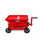 Hukums Heavy Duty Mechanical Double Scissor Type Gear Box Trolley Jack 30MM | Manual Lift Table