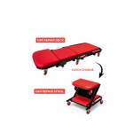 HUKUMS 40 Inch 2-in-1 Car Creeper Cum Stool | Foldable Creeper Seat for Garage & Workshop