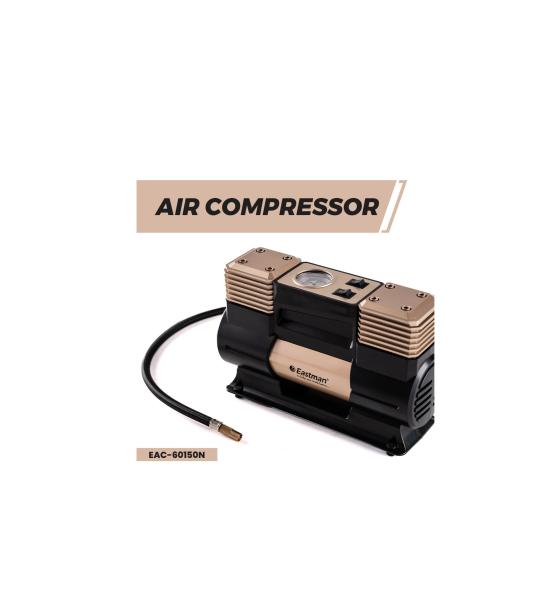 Eastman 12V 150 PSI Air Compressor with Double Piston & LED Light – EAC-60150N