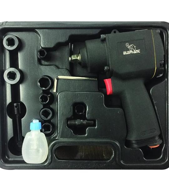 Elephant 3/8 Inch Impact Wrench With 8 Sockets (IW-01)