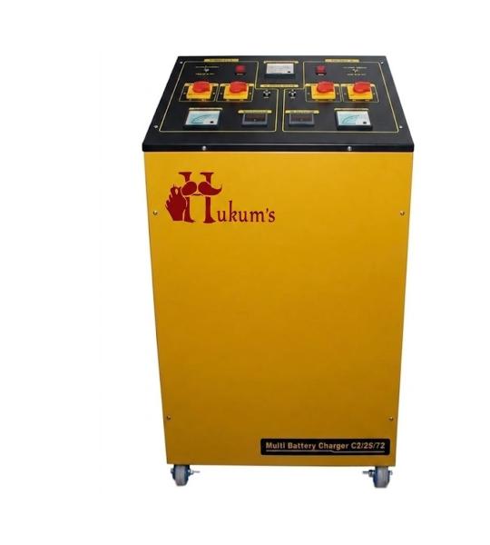 Hukums Industrial 30A Multi Battery Charger 2 Port | 144V 6+6 Series Battery Charging System for Workshop & Automotive Use