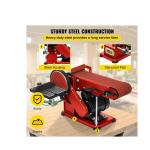 Hukums Heavy Duty 150mm Belt Disc Sander 375W 1450 RPM Copper Motor Woodworking Machine