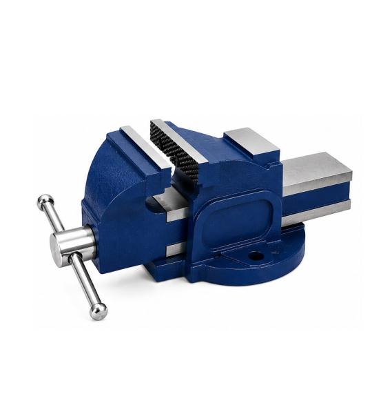 Hukums Heavy Duty Bench Vice Fixed Base 8 Inch 200mm | Cast Iron Workshop Bench Vice