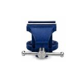 Hukums Heavy Duty Bench Vice Fixed Base 6 Inch 150mm | Cast Iron Workshop Bench Vice