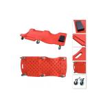 Heavy Duty 40 Inch Mechanic Creeper with 6 Wheels | Automotive Car Creeper for Garage & Vehicle Repair