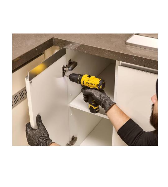 Stanley SCH10D1-IN 12V Cordless Hammer Drill Driver 10mm Chuck with Battery & Charger