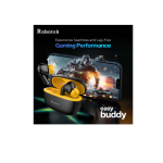 Robotek Easy Buddy EarPods | Bluetooth V5.4, 32 Hours Playtime, Low Latency Gaming Earbuds, HD Mic